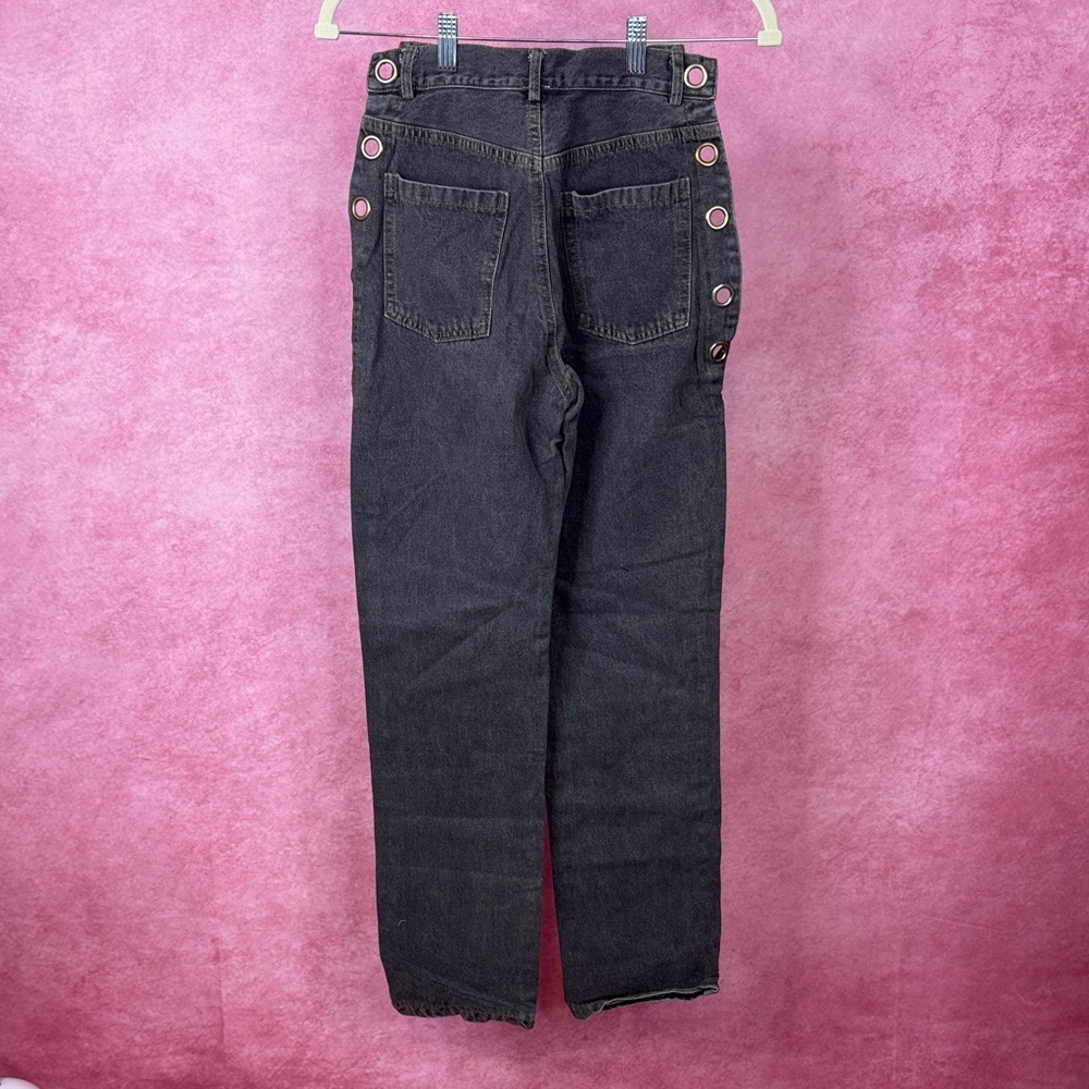 146. No1 Los Angeles Side Grommet Chain Pants Size S - Picture 4 of 7